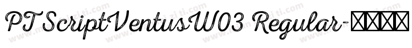 PTScriptVentusW03 Regular字体转换